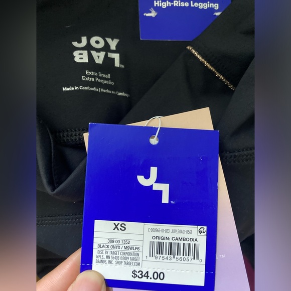 JoyLab Target high waist leggings pants size XS black brand new with tag - Picture 4 of 5